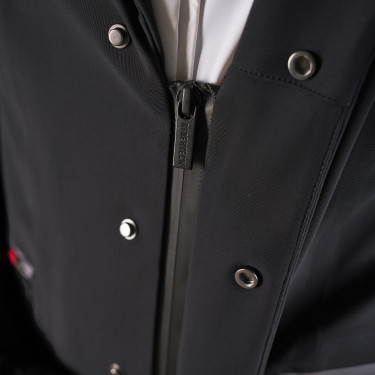 Veste de concours homme Equestro Ridertechnology avec coutures thermosoudées Noir