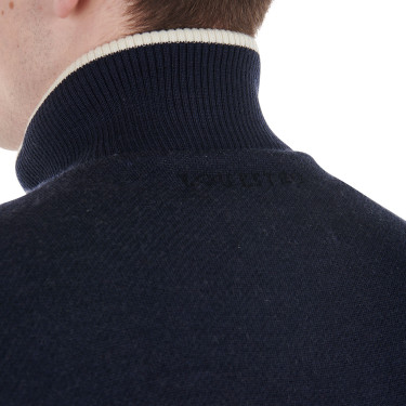 Equestro herenjas van nylon en tricot met ritssluiting Equestro herenjas van nylon en tricot met ritssluiting