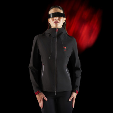 Veste imperméable femme Equestro Ridertechnology avec zip