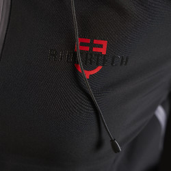 Veste imperméable femme Equestro Ridertechnology avec zip Noir