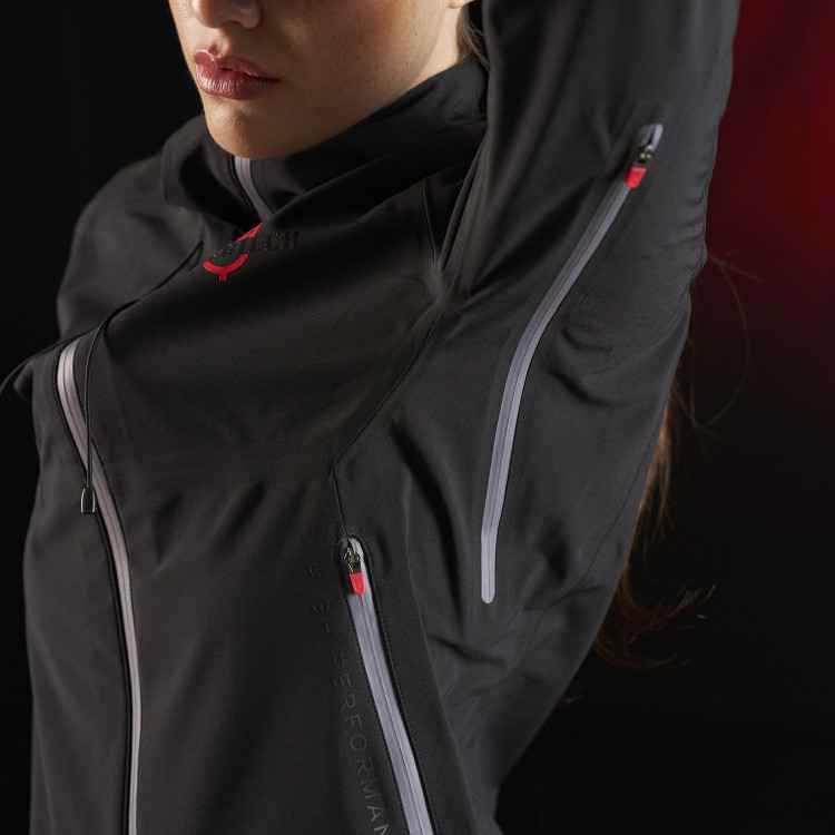 Veste imperméable femme Equestro Ridertechnology avec zip Veste imperméable femme Equestro Ridertechnology avec zip