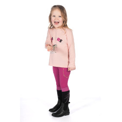 Polo à manches longues Polly HKM enfant Rose