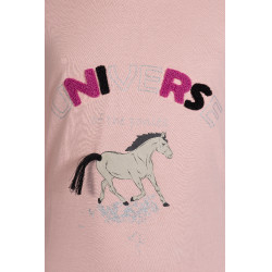 Polo à manches longues Polly HKM enfant Rose