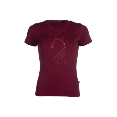 T-shirt Livigno Horse Head femme HKM Bordeaux