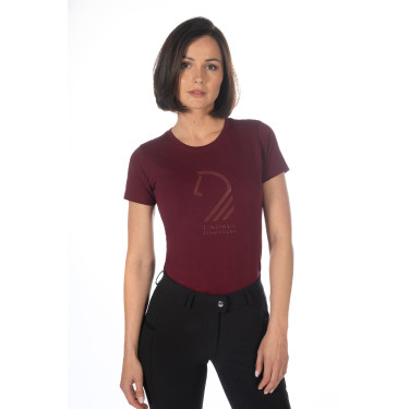 T-shirt Livigno Horse Head femme HKM Bordeaux T-shirt Livigno Horse Head femme HKM Bordeaux