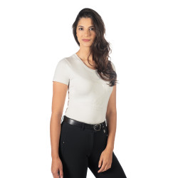 T-shirt Livigno Horse Head femme HKM Gris pierre T-shirt Livigno Horse Head femme HKM Gris pierre