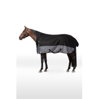 Regenhoes Horze Avalanche Pro met fleecevoering Zwart