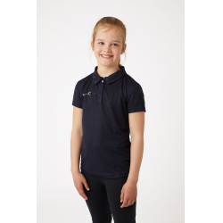 Polo fonctionnel à manches courtes Denise enfant Horze Bleu marine foncé Polo fonctionnel à manches courtes Denise enfant Horze Bleu marine foncé