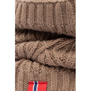 Gebreide halswarmer B Vertigo Faye Bruin modder Beige Gebreide halswarmer B Vertigo Faye Bruin modder Beige