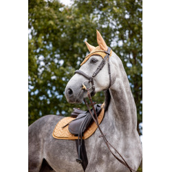 Bonnet anti-mouches Demélont Horze Marron doré Bonnet anti-mouches Demélont Horze Marron doré
