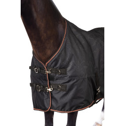 Couverture imperméable Poney Pegasus Horze 200 g Noir caviar