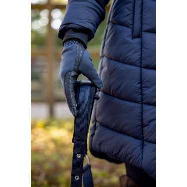 Gants d'équitation hiver Kara Horze Bleu polaire Gants d'équitation hiver Kara Horze Bleu polaire