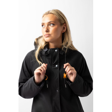 Waterdichte Elise met gewatteerde voering Horze Zwart kaviaar