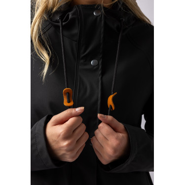 Waterdichte Elise met gewatteerde voering Horze Zwart kaviaar