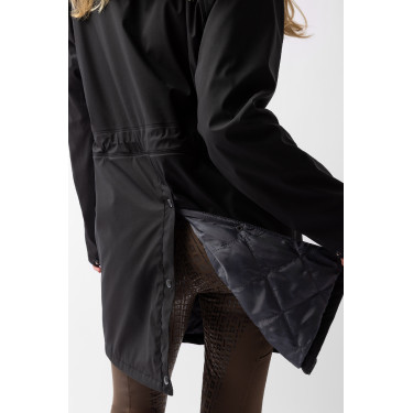 Waterdichte Elise met gewatteerde voering Horze Zwart kaviaar