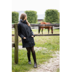 Imperméable Elise avec doublure matelassé Horze Noir caviar Imperméable Elise avec doublure matelassé Horze Noir caviar