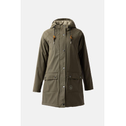 Imperméable Elise avec doublure matelassé Horze Vert olive