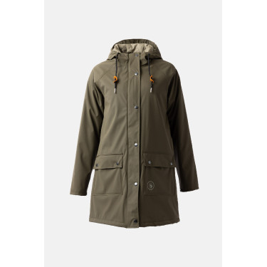 Imperméable Elise avec doublure matelassé Horze Vert olive