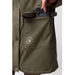 Imperméable Elise avec doublure matelassé Horze Vert olive