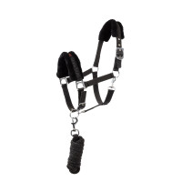 Halster en longe pony Pegasus Horze Zwart
