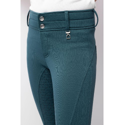 Pantalon d'équitation thermique full grip Horze Rhea enfant poches arrière Vert d'eau foncé Pantalon d'équitation thermique full grip Horze Rhea enfant poches arrière Vert d'eau foncé