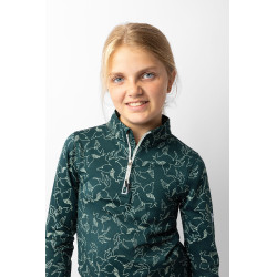 T-shirt d'entraînement Pegasus enfant Horze Vert d'eau foncé T-shirt d'entraînement Pegasus enfant Horze Vert d'eau foncé
