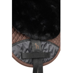 Schapenvacht zadeldek Horze Zwart