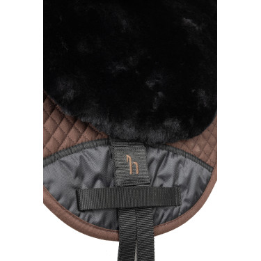 Schapenvacht zadeldek Horze Zwart