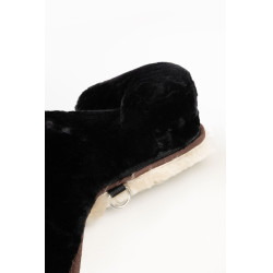 Schapenvacht zadeldek Horze Zwart