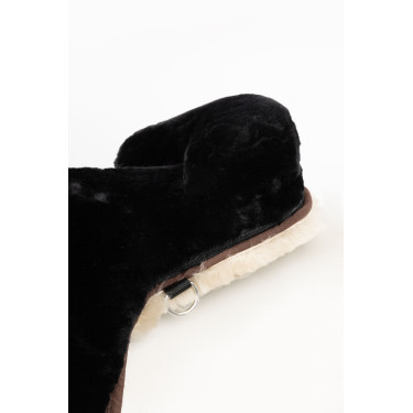Schapenvacht zadeldek Horze Zwart