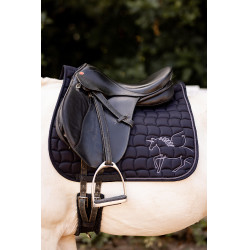 Tapis de selle Pegasus poney Horze Noir caviar Tapis de selle Pegasus poney Horze Noir caviar