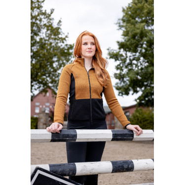 Veste en fleece Neve Horze Marron doré Veste en fleece Neve Horze Marron doré