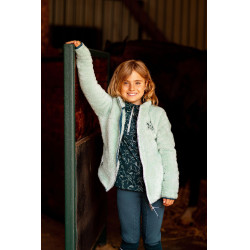 Veste polaire enfant Elsa Horze Brouillard vert Veste polaire enfant Elsa Horze Brouillard vert