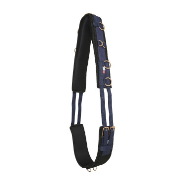 Nylon werk-singel Imperial Riding Deluxe Extra Marine / roze Blauw Nylon werk-singel Imperial Riding Deluxe Extra Marine / roze Blauw