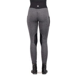 Legging d'équitation Imperial Riding Diamond Bubble Kneegrip Noir