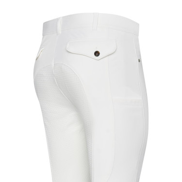 Pantalon d'équitation Euro-Star Camillo FullGrip homme Blanc