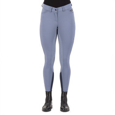 Pantalon d'équitation Euro-Star Arista Fashion Diamond FullGrip Pierre à silex Bleu