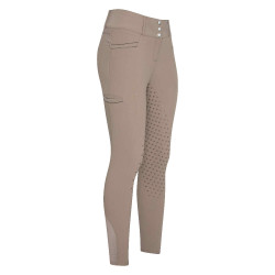 Paardrijbroek Easy Rider Amara FullGrip Kids Taupe Bruin