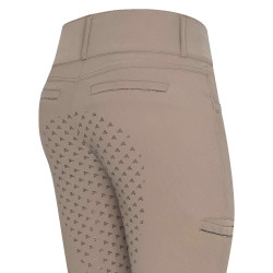 Paardrijbroek Easy Rider Amara FullGrip Kids Taupe Bruin
