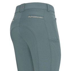 Pantalon d'équitation Euro-Star Arista Fashion dia. FullGrip Dark castor Bleu