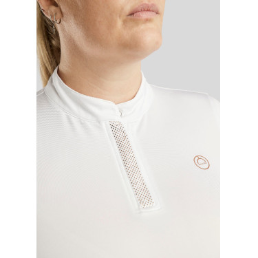 Polo Montar Briella lange mouwen kristal Roségoud Curve dames Wit