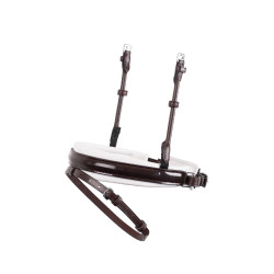 Gecombineerde neusriem Montar Deluxe contrasterende rand ECO-leer Bruin