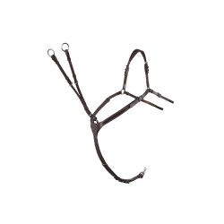 Collier de chasse martingale Montar cuir tanné Marron