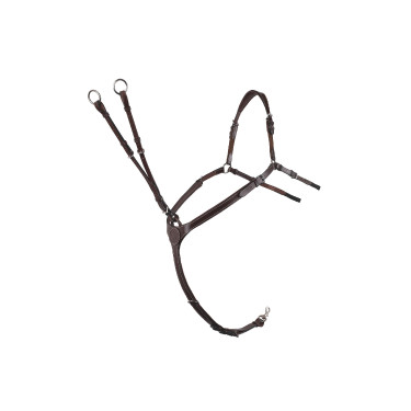 Collier de chasse martingale Montar cuir tanné Marron
