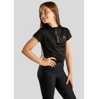 Polo Montar Junior Everly korte mouwen Zwart