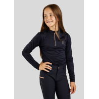 Polo Montar Everly enfant manches longues rose gold Marine