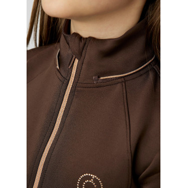 Sweatshirt met rits Montar MoFlora kristal roségoud kind Sweatshirt met rits Montar MoFlora kristal roségoud kind