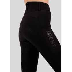 Pantalon Montar Rebel taille haute full grip femme Noir