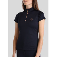 Polo Montar Everly Mon Tech dames korte mouwen roze goud Marine Marineblauw