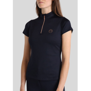 Polo Montar Everly Mon Tech femme manches courtes rose gold Marine Bleu marine Polo Montar Everly Mon Tech femme manches courtes rose gold Marine Bleu marine